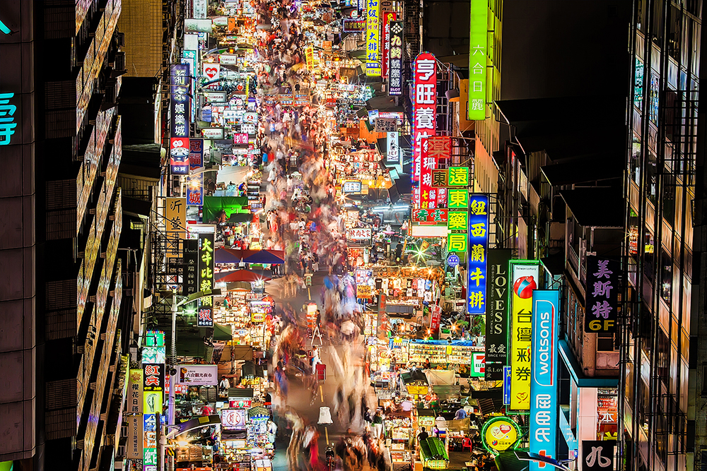 六合夜市。