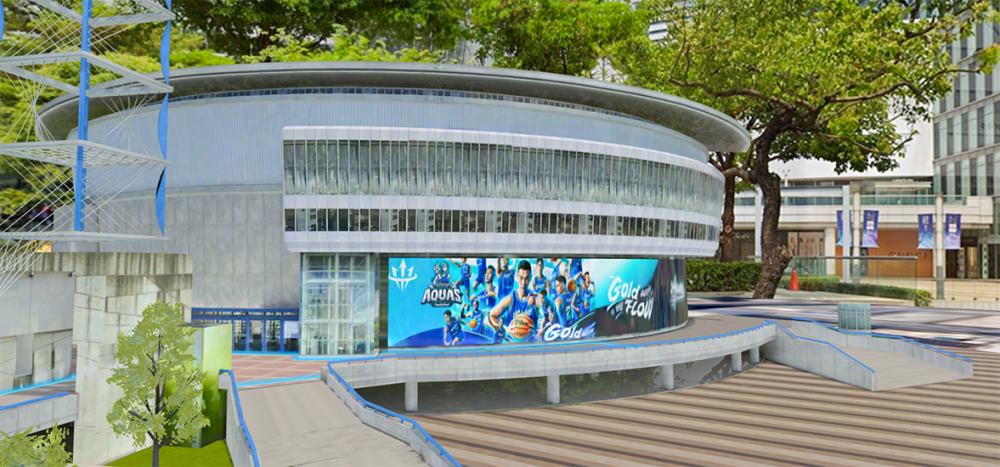 元城市中的高雄巨蛋全家海神主場館。(圖片提供/HTC)