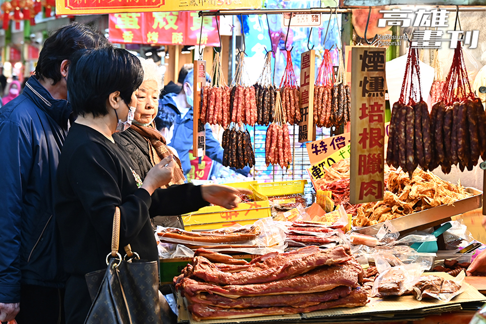 湖南臘肉、烏魚子，充滿年味超應景。(攝影/Carter)