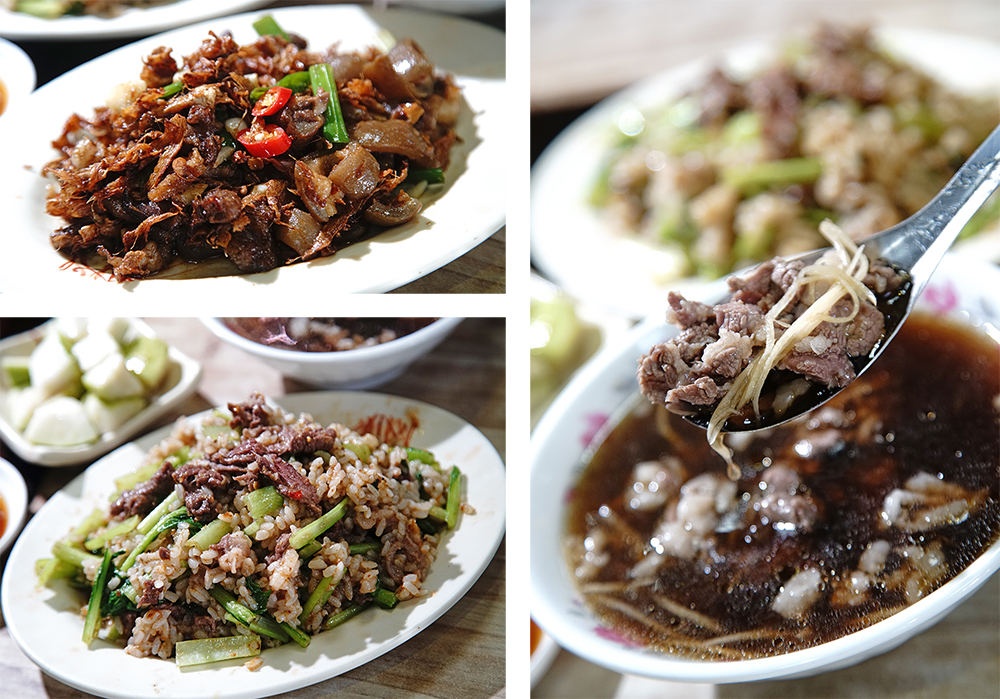 以當歸湯底汆燙的羊肉湯及各式羊肉快炒都令人胃口大開。