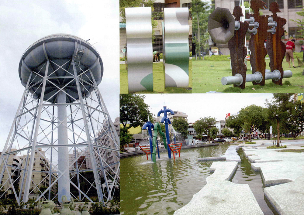 以水為主題的公共藝術，將自來水公園點綴成光與水相互輝映的美麗據點