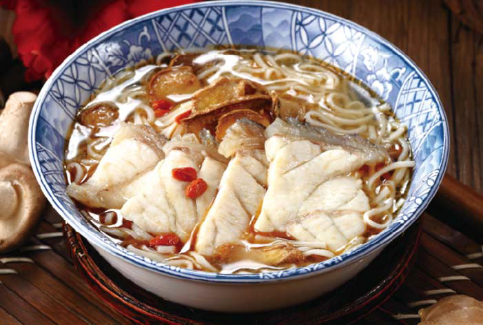美味的龍膽麻油麵線。