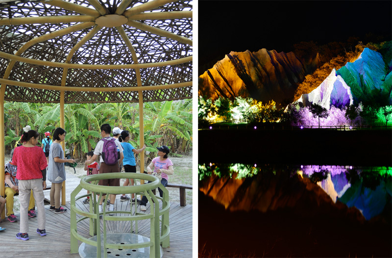 翻新後的田寮月世界地景公園令舊地重遊的觀光客相當驚豔。（圖∕張簡英豪 攝）