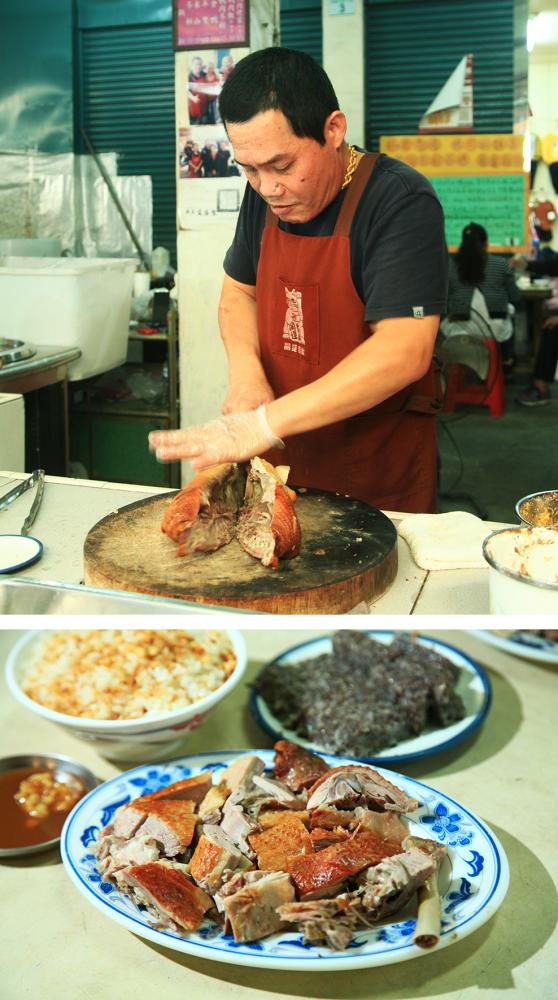 詹記鴨肉依古法煙燻製成。