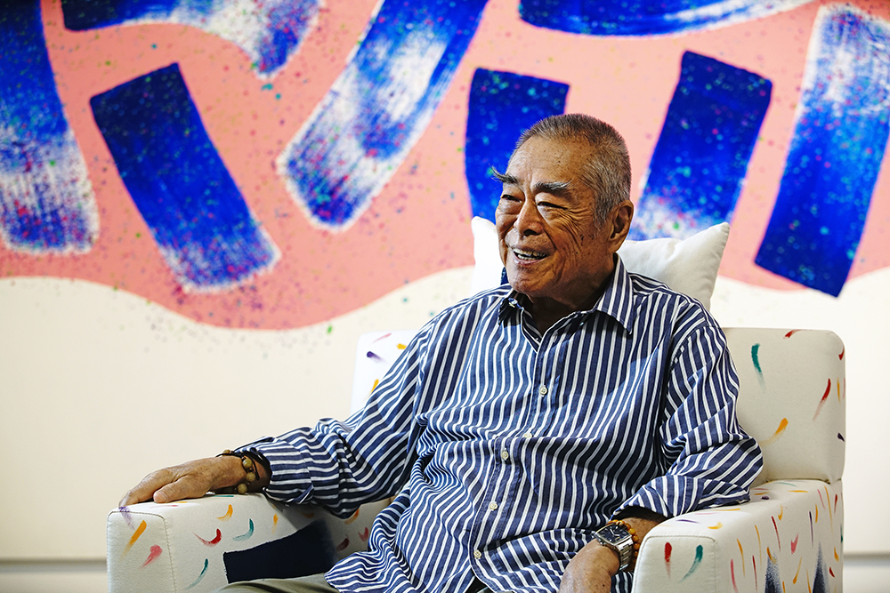 蕭勤是亞洲現代抽象藝術的拓荒者。（攝影／曾信耀）