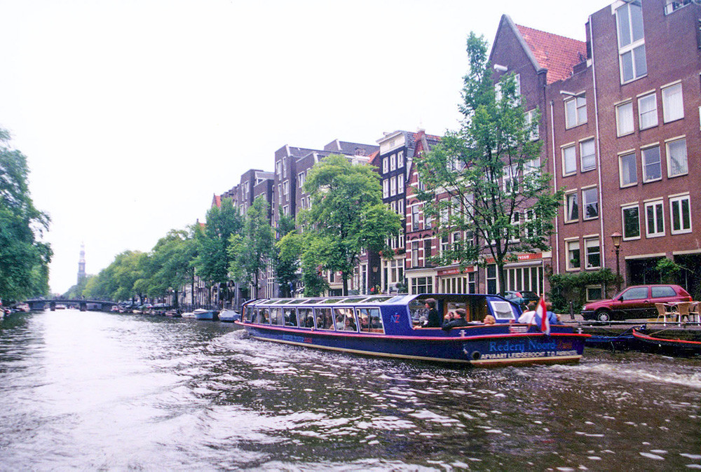 Across the canals in Amsterdam are century-old architectures.