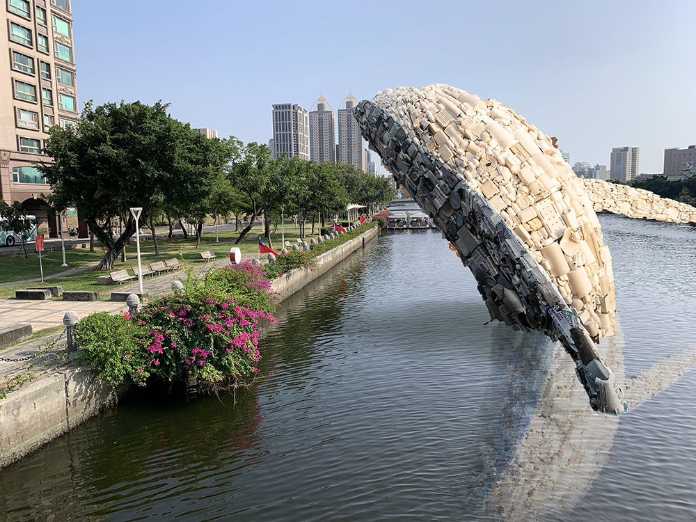 愛河．愛之鯨預計將募集10噸以上在地塑料垃圾做為組裝材料。（照片提供/新象活動推展中心）