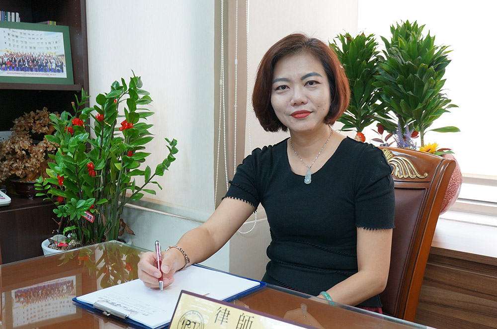 高雄市女性權益促進會理事許乃丹。（攝影／孫小龍）