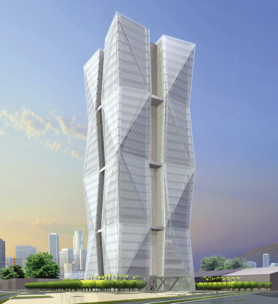 中鋼預訂於2009年落成啟用的企業總部座落於多功能經貿園區，屆時將提供2000個就業機會。(照片提供：中國鋼鐵股份有限公司)