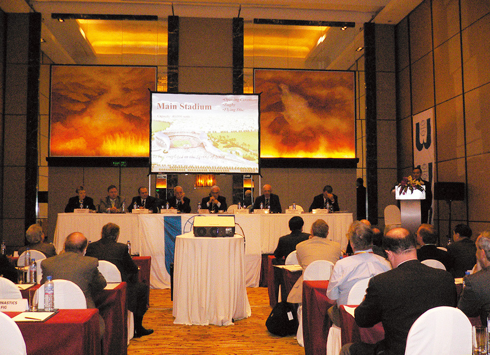 During the IWGA annual meeting, the Chief Executive Officer, I-Heng Chen, presented the preparations of the 2009 World Games: the progress of sport venues, food, accommodation and sports programs.