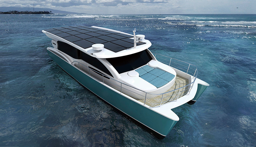 Horizon Yacht Company\'s solar-powered yacht \"SunCat 46\"