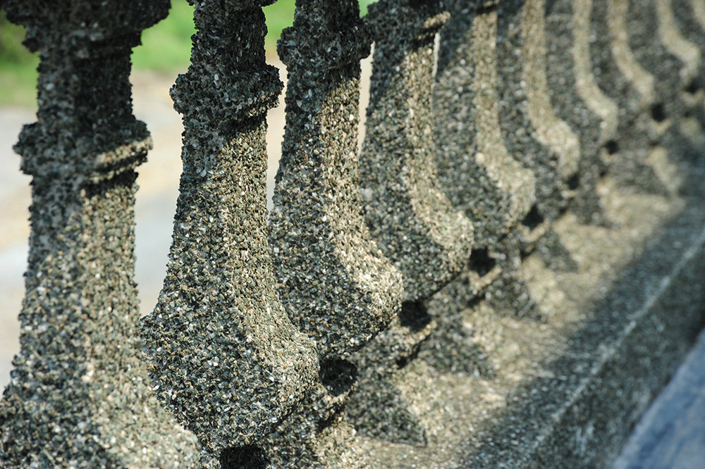 The elegant detail of the railing
