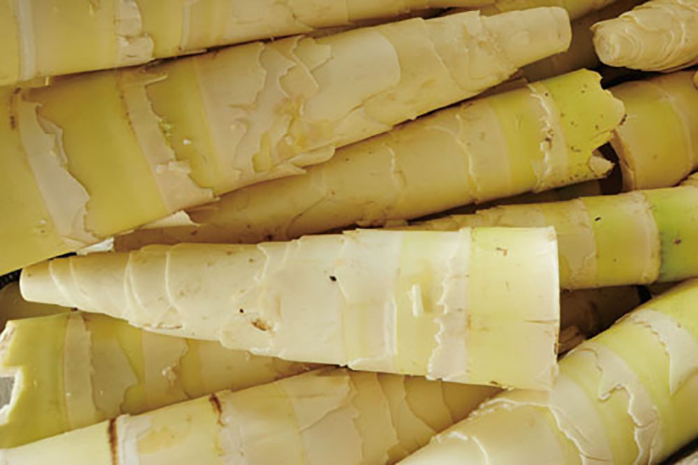 The finely-grained and richly textured taro