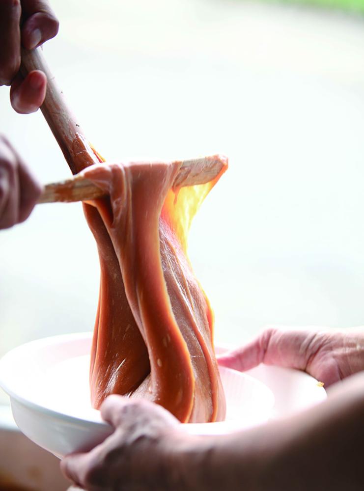 Rice cake production