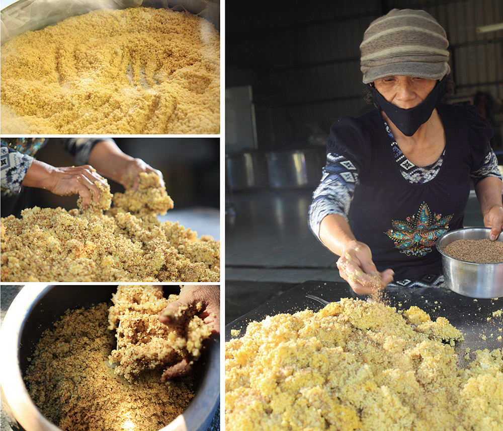 Millet wine production