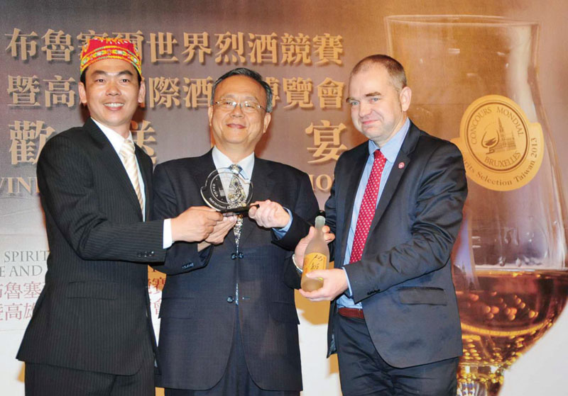 Receiving two gold medals at Concours Mondial de Bruzelles-Selections 2013