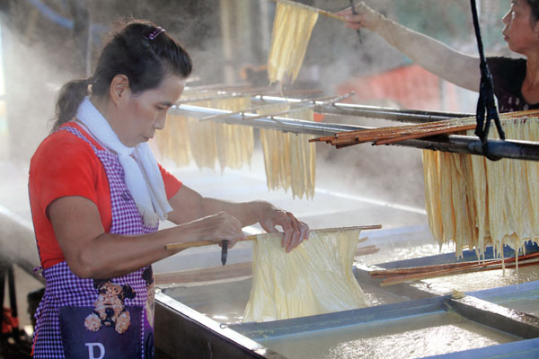 The tofu skin making process
