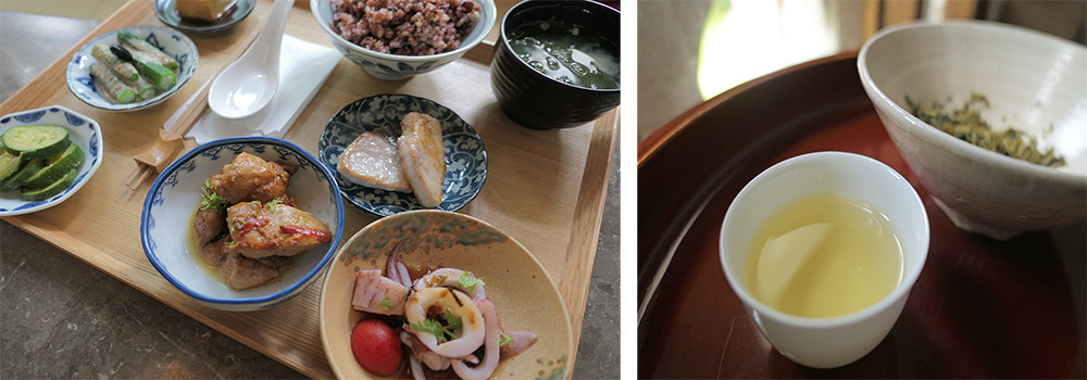 美味精緻的定食和茶飲。（攝影╱謝欣珈）