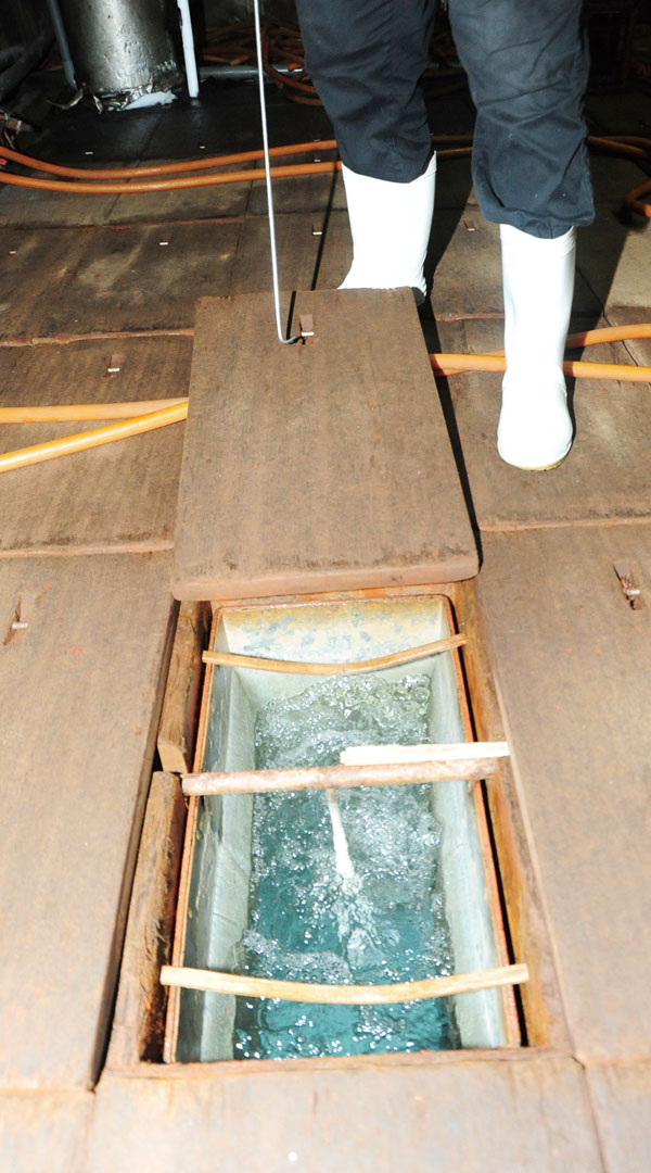 It takes three days to make one batch of ice.