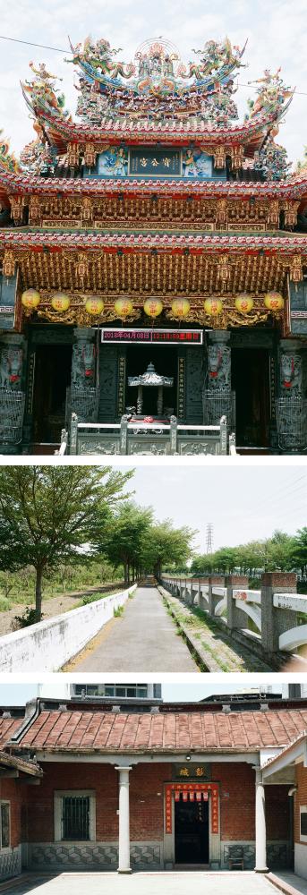上：寶公宮。中：河堤慢跑步道。下：劉厝。（攝影／畝嘰斗）