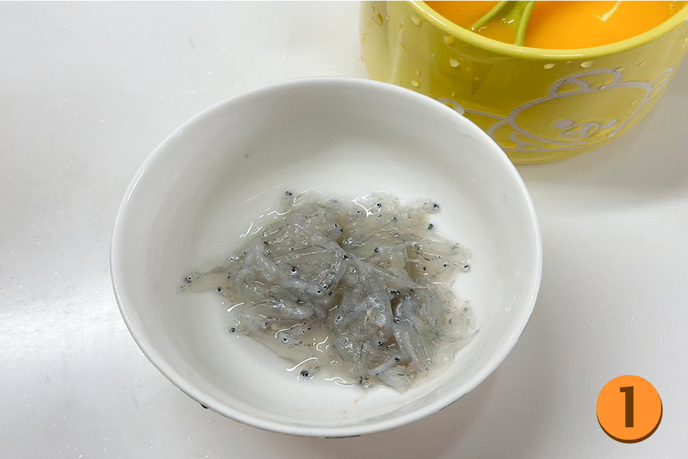 寶寶魩仔魚蒸蛋食譜教學(圖片提供/王婷纕)