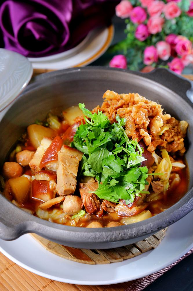 富貴雜菜燒肉煲。（攝影／Carter）
