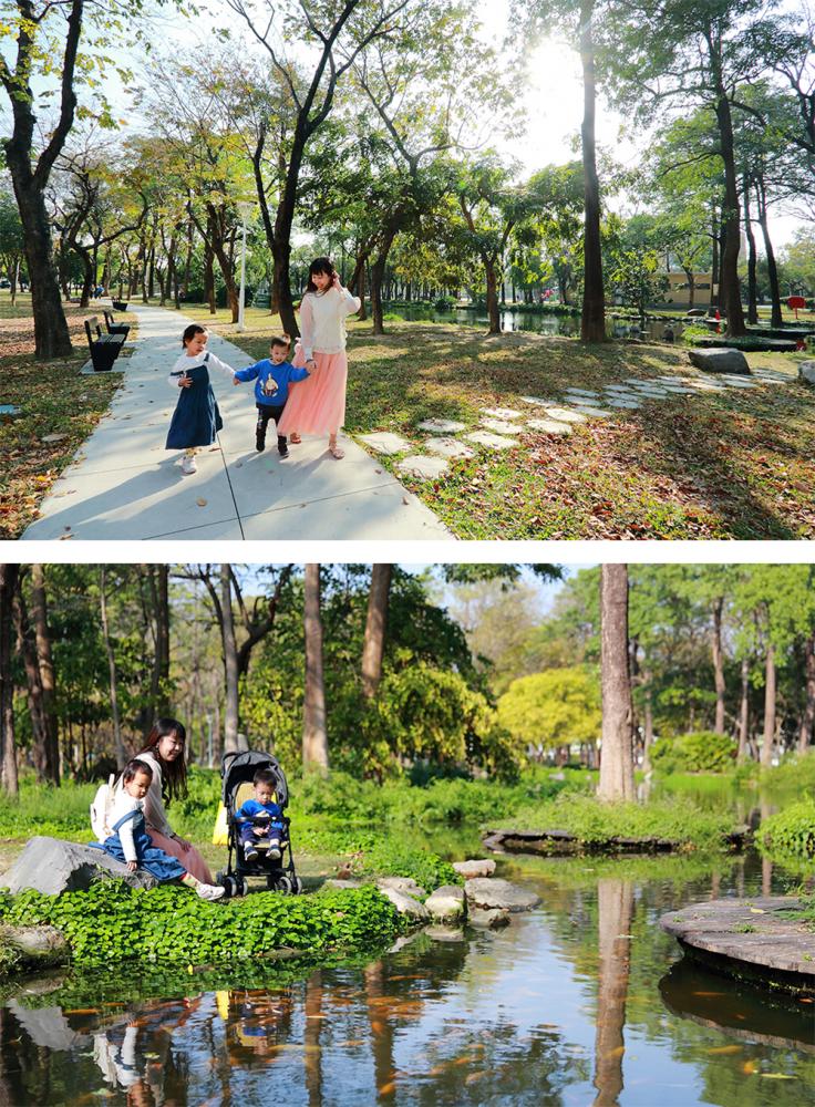 大東濕地公園為親子喜愛的休閒場域。（攝影/Carter）