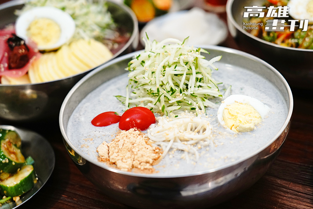 濃豆漿冷麵融合淡雅豆香與堅果香氣，口感滑順清爽。(攝影/曾信耀)