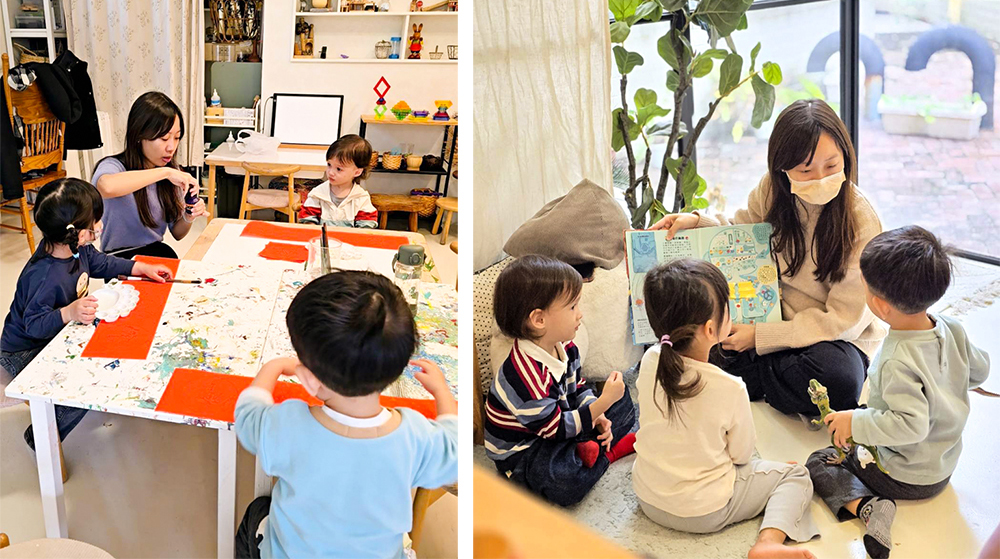 森生透過藝術創作、繪本共讀等多元課程，引導孩子自由探索、表達自己。（圖片提供/森生 Kidfolk）