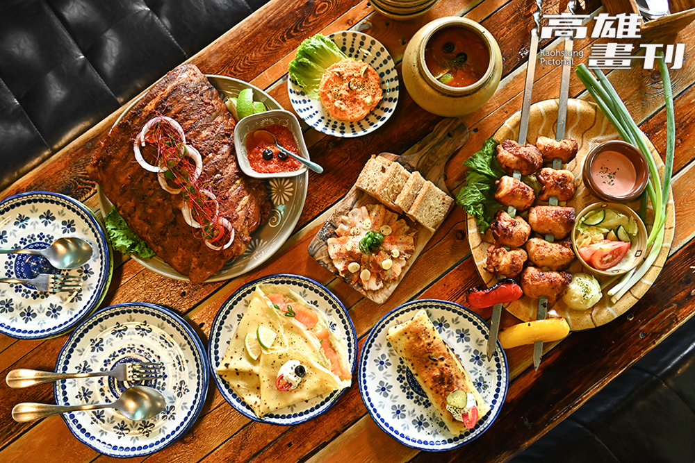 素描學派是高雄唯一的俄式家常菜館，道地料理全出自俄羅斯籍闆娘手藝。（攝影/Carter）