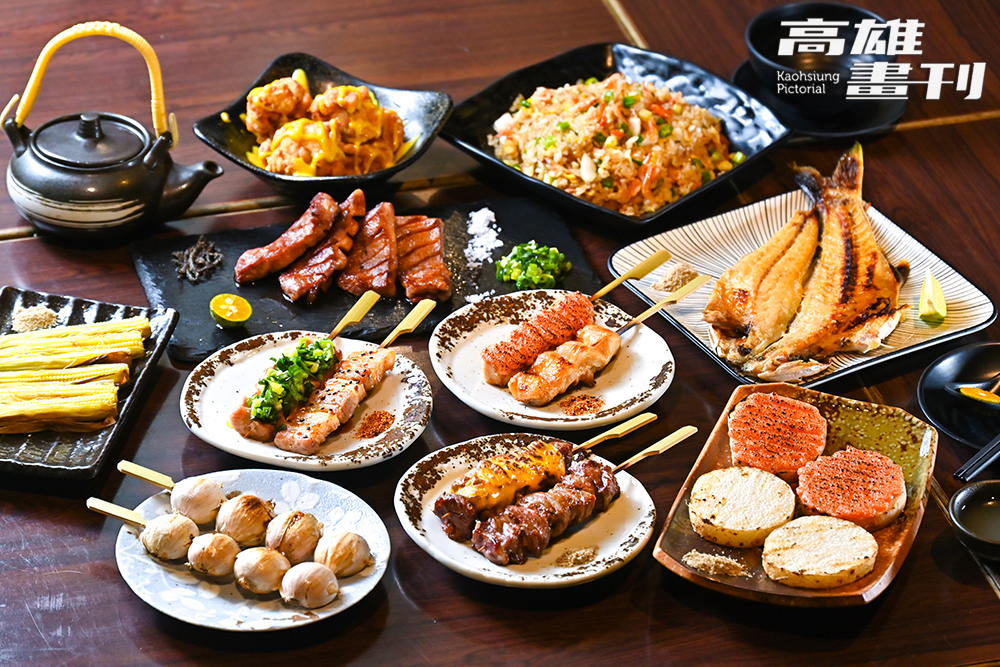 菊川町日式串燒不只有烤肉串、烤海鮮，烤蔬菜也是一絕。（攝影/Carter）