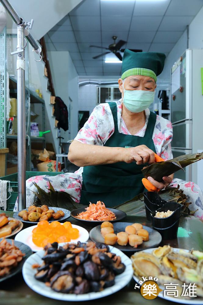 龐家肉粽以傳統肉粽為主，近幾年更開發不少口味。（攝影/Carter）
