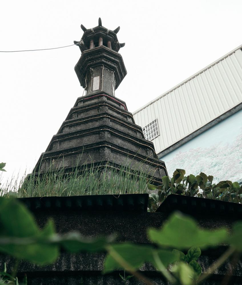 被奉為紫竹寺龍脈的「七星塔」。（攝影／郭宸志）