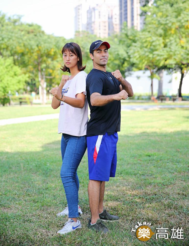 伊朗國手歐米和台灣選手吳蘹澐，是跆拳道界郎才女貌的代表。（攝影/Carter）