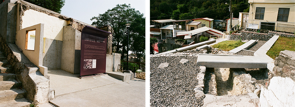 登山街六十巷古道啟用後成為戶外歷史展場。（畝嘰斗‧攝影）