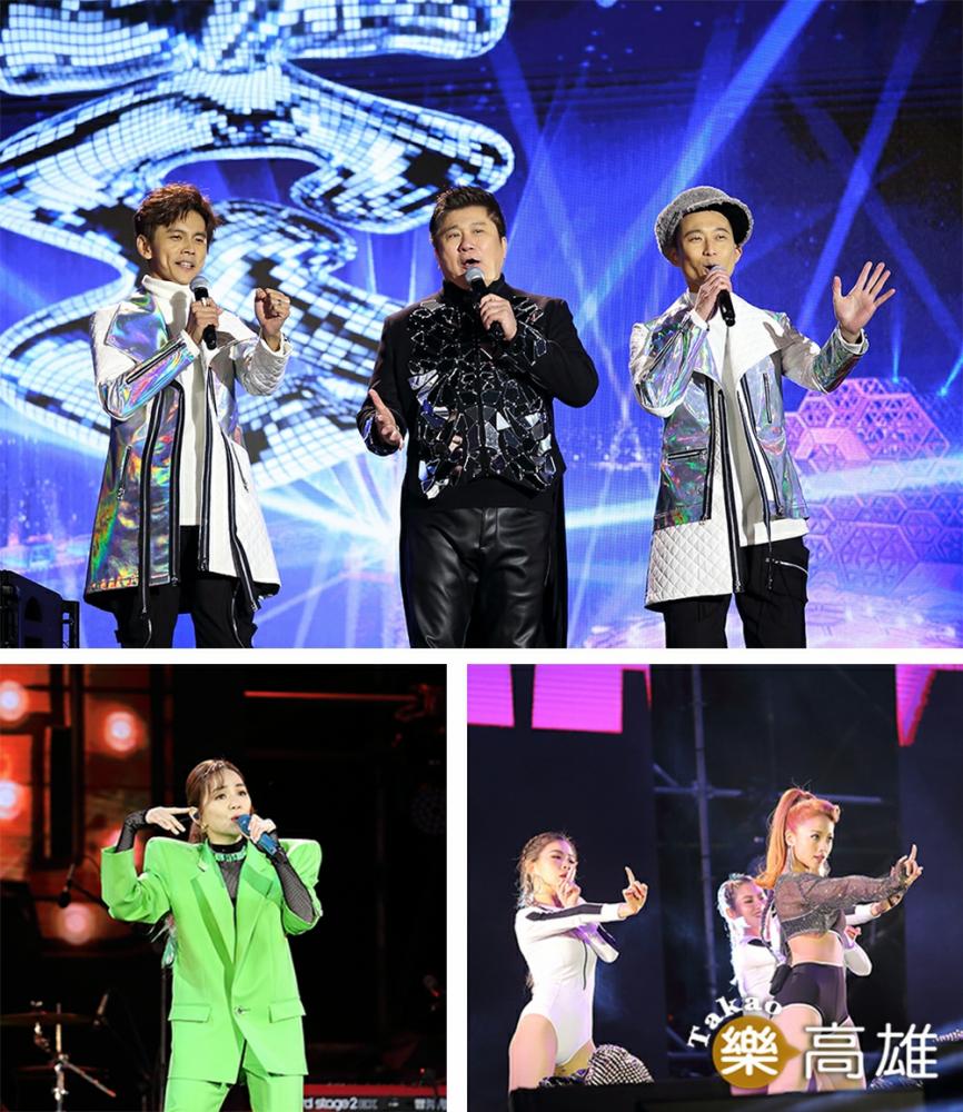 雖因應防疫改外線上直播，但跨年演唱會現場依舊熱力十足。（攝影/Carter）