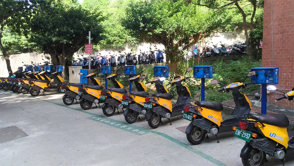 Urda以低碳校園建構為基礎，，在中山大學校園內規劃電動機車共享租賃，進而推廣到市區使用。(圖片提供 其昜)