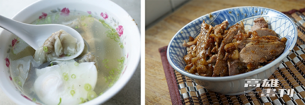 (左)汾陽餛飩(右)鴨肉珍。(圖片提供/ MOOK)