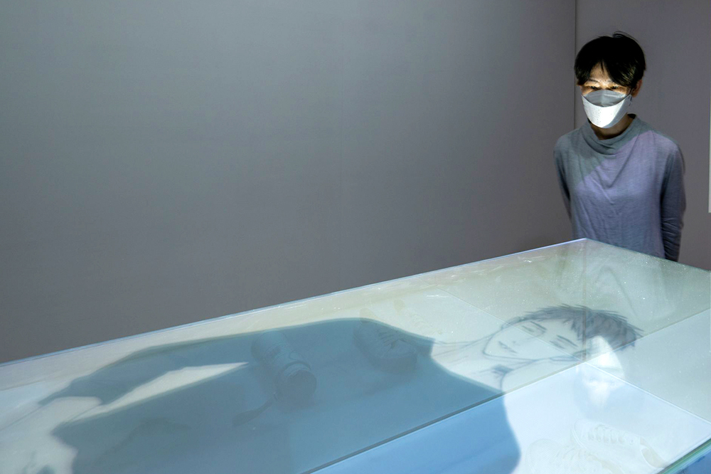 「擬態A.I.怪物」展區延伸漫畫家MAE作品《記憶的怪物》故事設定，打造一個典藏回憶的空間。(圖片提供/高市府文化局)