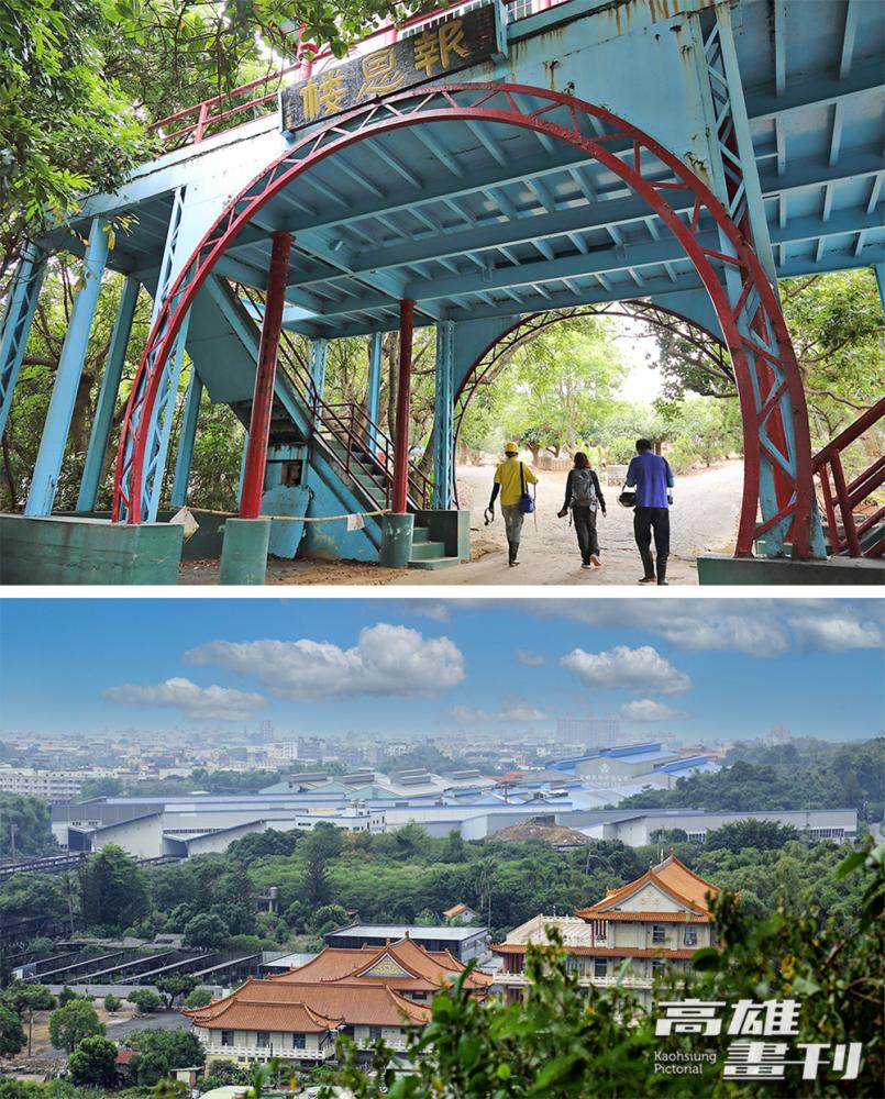 唐榮墓園是從前林園人休閒娛樂的公園，報恩樓為最高建築，可眺望林園平原。(攝影/Carter)
