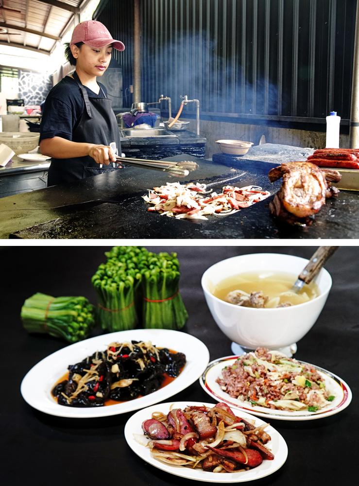 石板烤肉是原鄉美食之一。