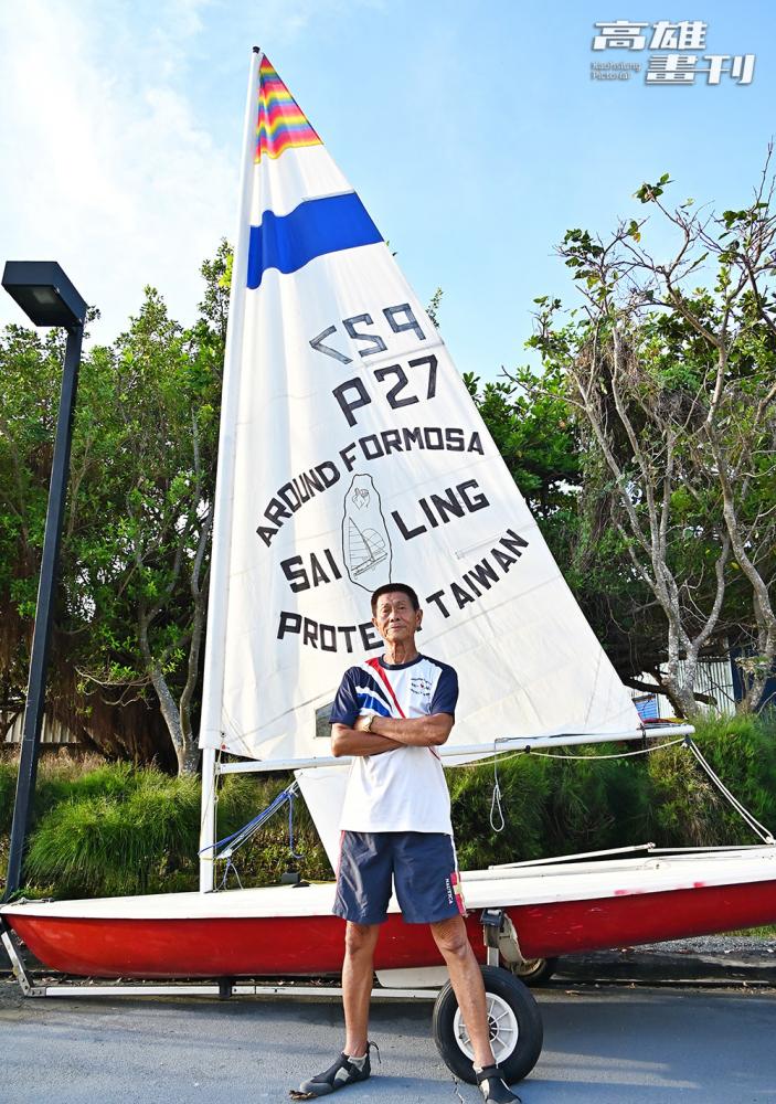 帆船之父詹正峰擁有豐富航海經驗。(攝影/Carter)