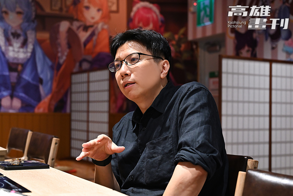 鄭傑中是知名動漫餐飲公司「月讀館TUKUYOMI」創辦人，在台灣及日本都有店點。(攝影/Cartar)
