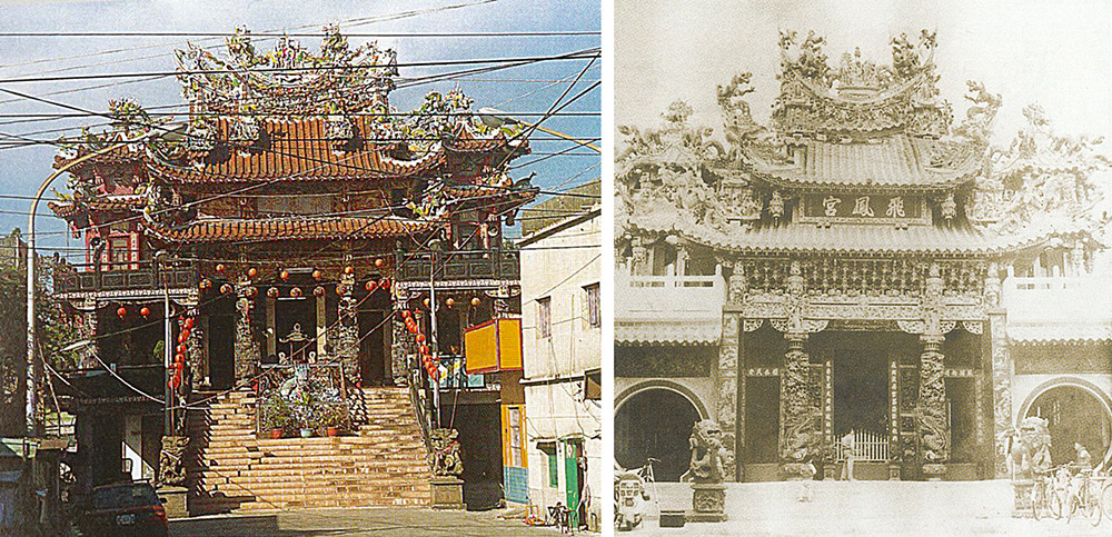 （左）飛鳳寺。(攝影／李億勳)（右）飛鳳宮。(攝影／李億勳)