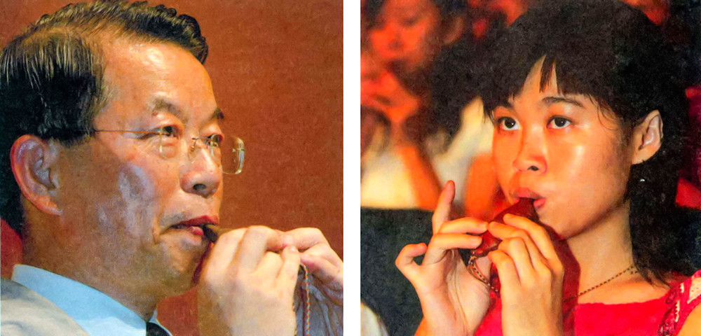 (左圖)謝市長希望藉由具有本土特色的扁笛帶動高雄的音樂文化風氣。 (右圖)台灣扁笛種子教師將把台灣扁笛帶到校園，吹動台灣本土音樂教育歷史的新頁。