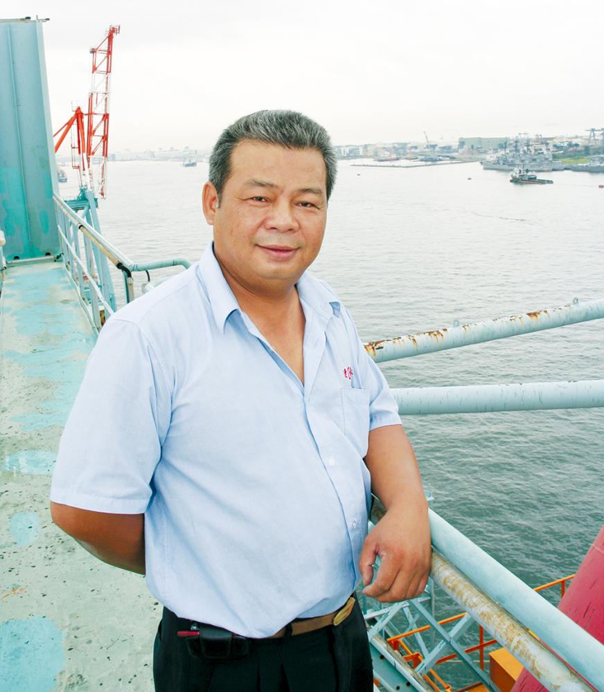 連海船舶裝卸承攬公司主任林萬得。 連海船舶裝卸承攬公司主任林萬得。