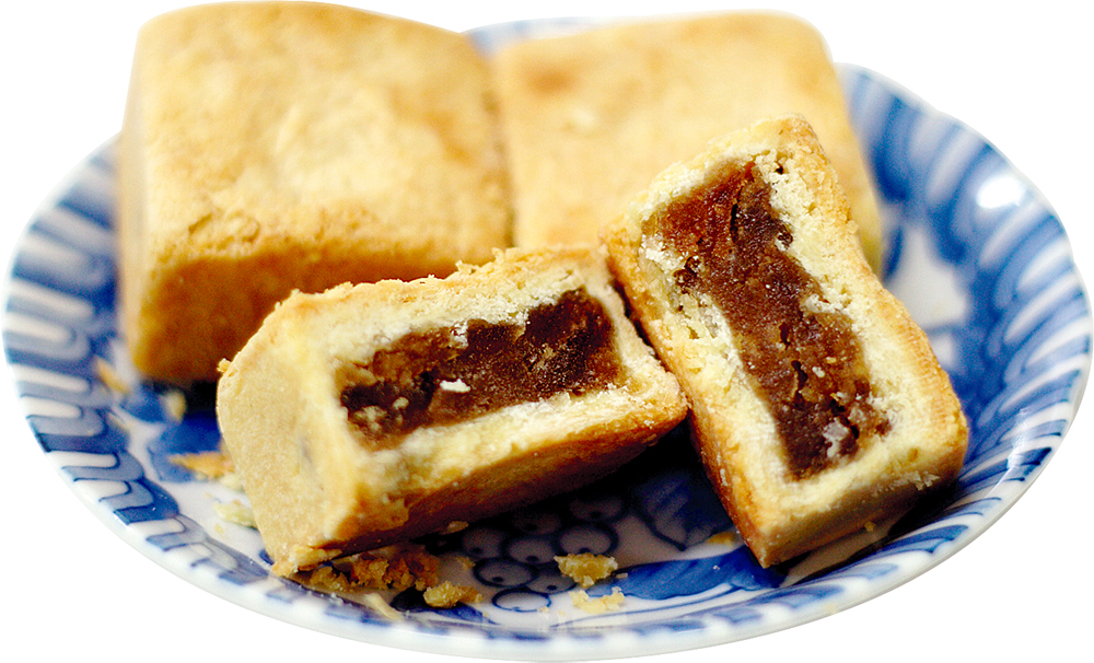 「冬瓜酥」手工製作的酥點。 「冬瓜酥」手工製作的酥點。