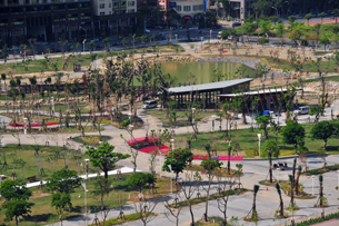 農十六森林公園是市府新開闢的大型公園，頗獲市民好評。(圖/高雄市政府新工處提供)