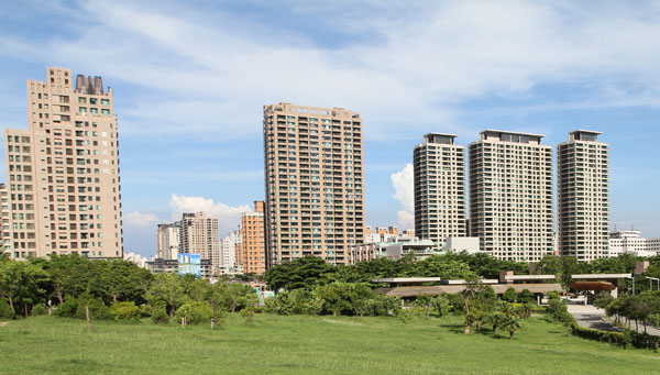 美術館園區的菁華地段，房地產行情利多。(圖/蔡明余 攝)