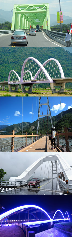 高雄八八風災重建區多座新闢建的景觀橋梁成為觀光新亮點。（圖∕鮑忠暉、劉嘉達 攝）